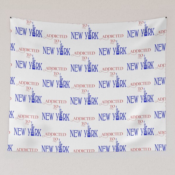 Item preview, Addicted To New York City Stylish Red and Blue designed and sold by WhimsicaliTee.