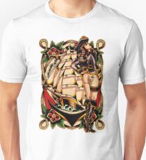 Sexy Pirate Girl Unisex T-Shirt