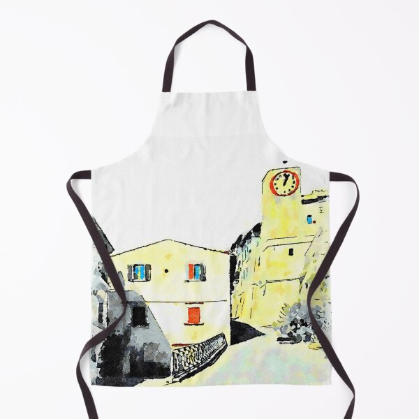 Item preview, Bracciano: buidings and clock tower of the Anguillara village designed and sold by Giuseppe Cocco.