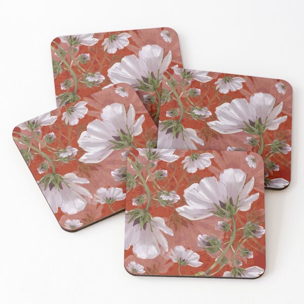 Item preview, Flowers on the textured background designed and sold by cemreyigitsahin.