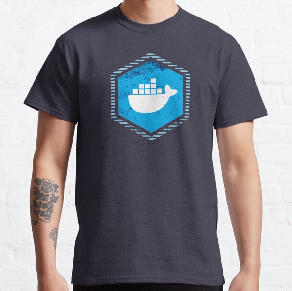 Docker Logo Vintage #1 (Dark) Classic T-Shirt
