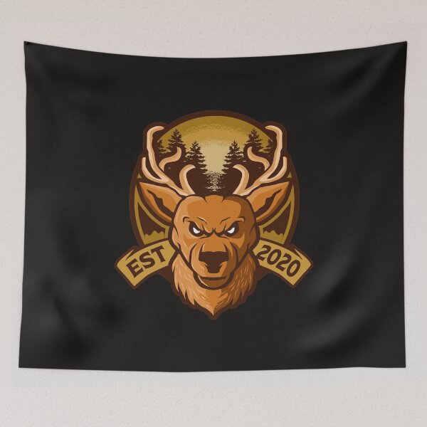 Item preview, deer head artwork designed and sold by MollinS7.