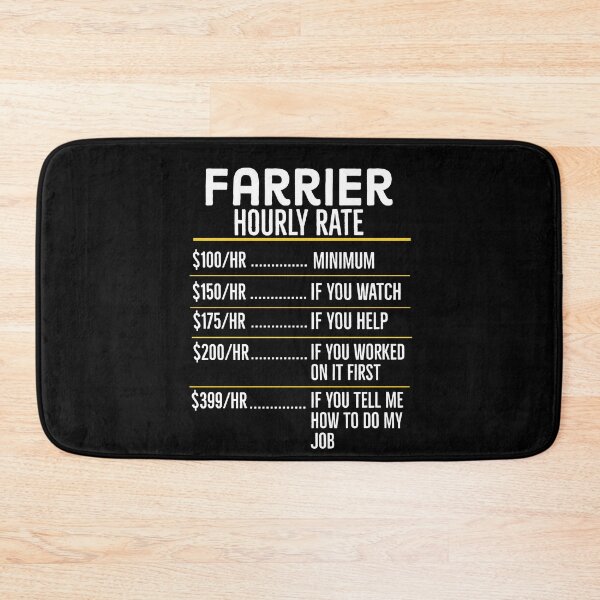 Item preview, Farrier Hourly Rate Funny Gift designed and sold by Luna1Shop.