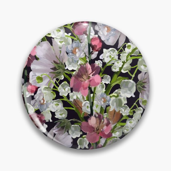 Item preview, digital flower design on black background designed and sold by cemreyigitsahin.