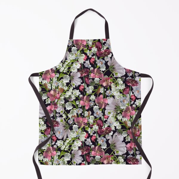 Item preview, digital flower design on black background designed and sold by cemreyigitsahin.