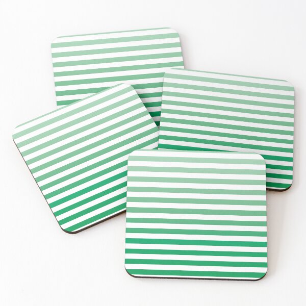 Item preview, White and green gradient striped line pattern designed and sold by BLMcreations.