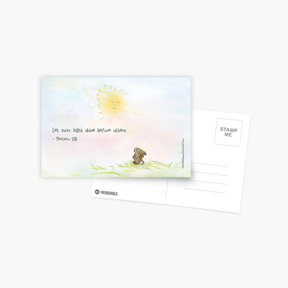 Let Your Light Shine Postcard