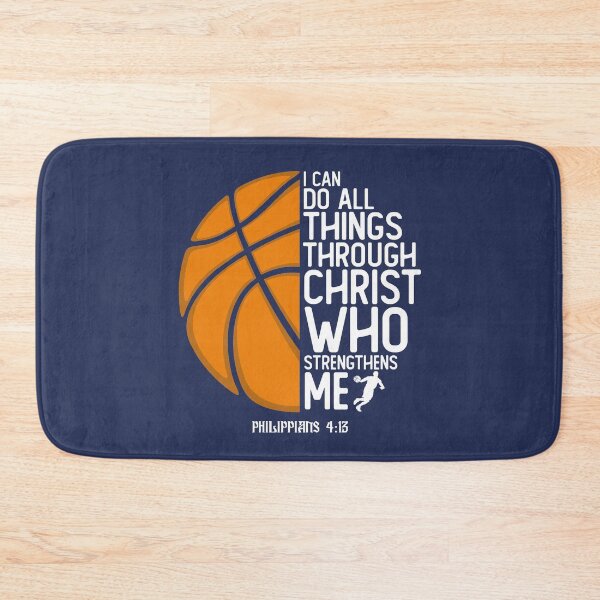 Item preview, Christian Basketball I Can Do All Things Through Christ Philippians 4:13 Bible Verse Inspirational Player Gift designed and sold by alenaz.