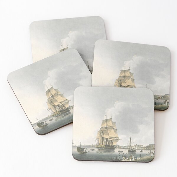 Item preview, Vintage Ships in the Harbor designed and sold by LansingOLeary.