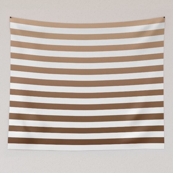 Item preview, White and brown tan gradient striped line pattern designed and sold by BLMcreations.