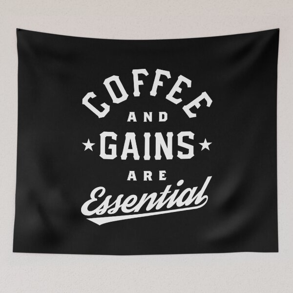 Item preview, Coffee And Gains Are Essential designed and sold by Brogress Project.