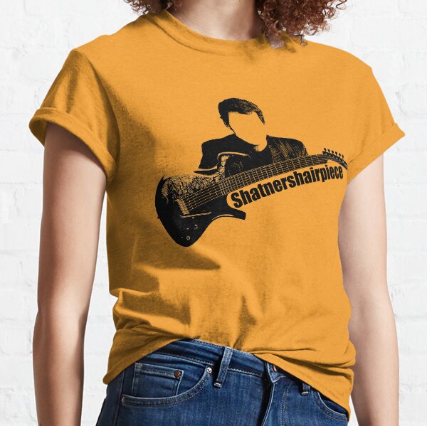 Shatnershairpiece Parker fly guitar logo (black with no background square) Classic T-Shirt