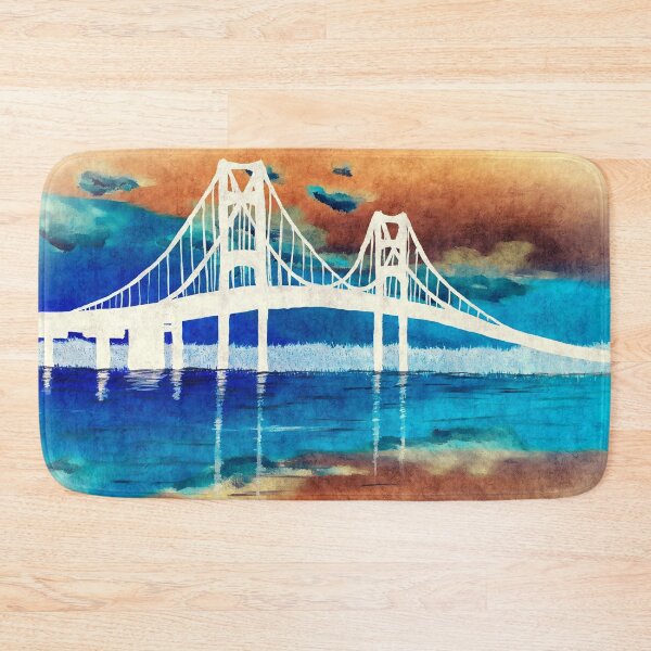 Item preview, Mackinac Bridge Inverse Color designed and sold by SistersInArtN.