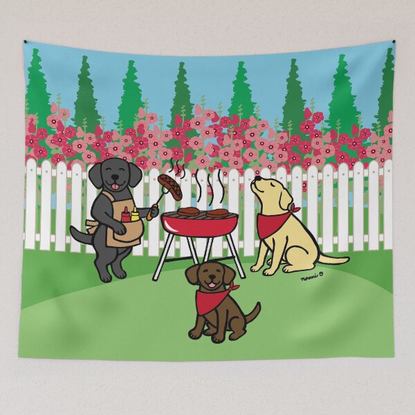Item preview, BBQ Time Labradors! designed and sold by HappyLabradors.
