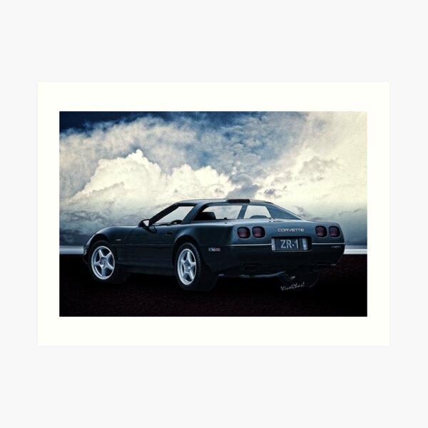 94 Corvette ZR-1 Three-Quarter Back Art Print