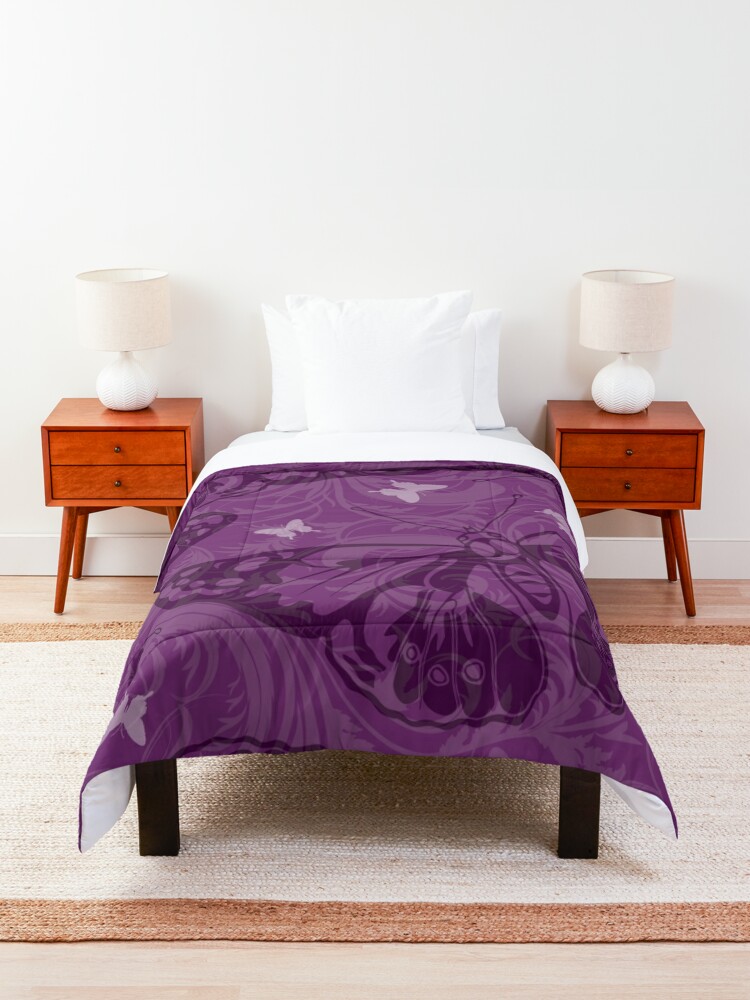 Discover Purple Butterfly Pattern Quilt