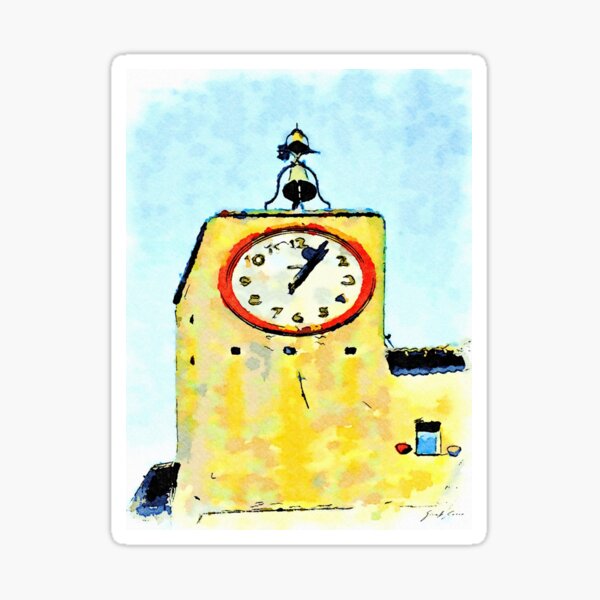 Bracciano: clock tower of the Anguillara village Sticker