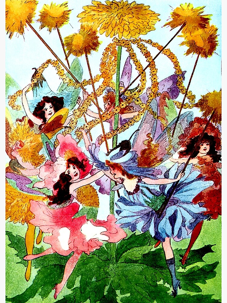 Around the Maypole” Fairy Art by M T Ross" Poster for Sale by