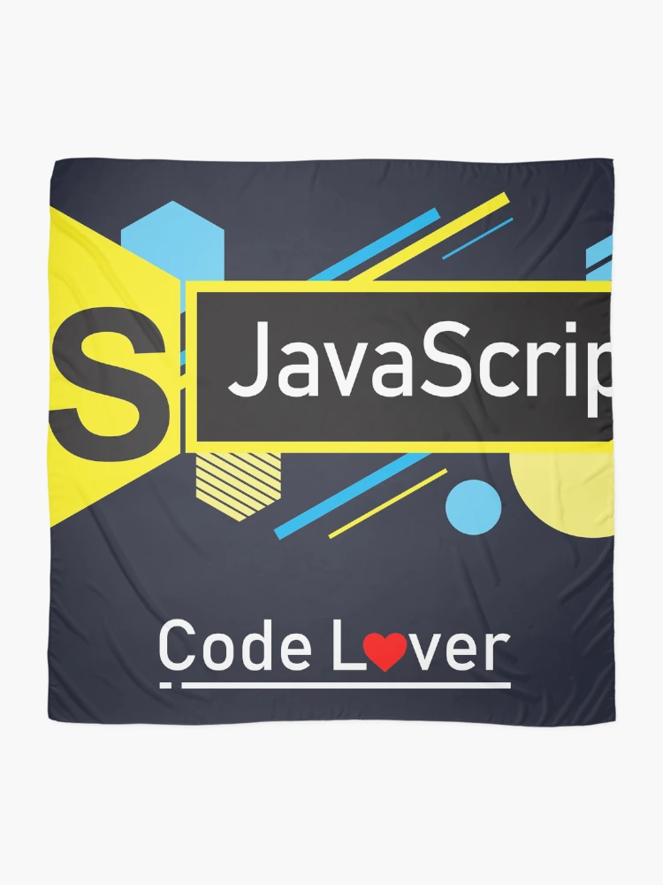 Thumbnail 2 von 3, Tuch, JavaScript Code Lover (Dunkel) designt und verkauft von Devshirt.
