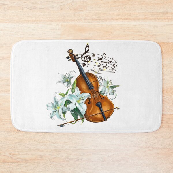 Item preview, Floral Violin-Cello for white designed and sold by Kim Leex.