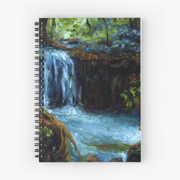 Item preview, Cascada de la selva rica | Impresionismo al óleo original designed and sold by Andrew Gaia.