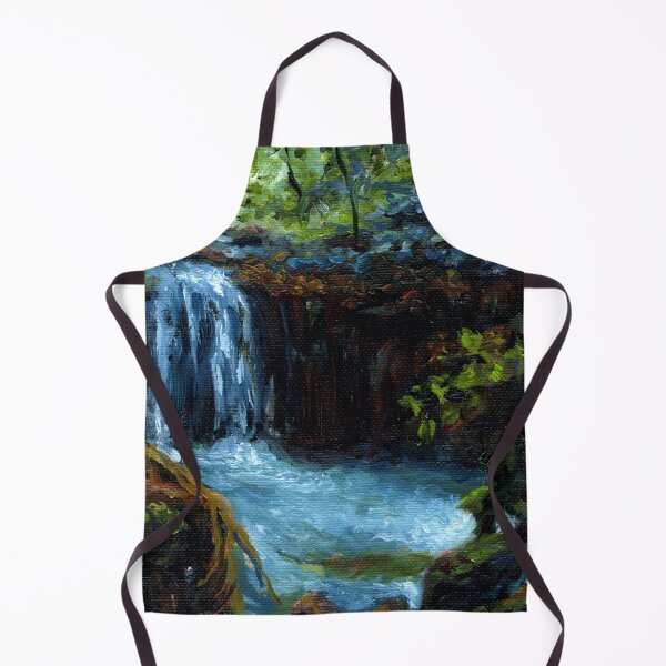 Item preview, Rich Jungle Waterfall | Original Oil Impressionism designed and sold by Andrew Gaia.