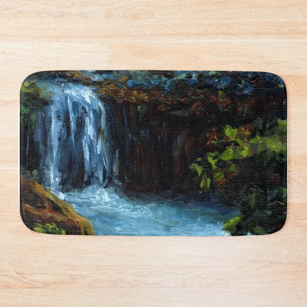 Item preview, Rich Jungle Waterfall | Original Oil Impressionism designed and sold by Andrew Gaia.