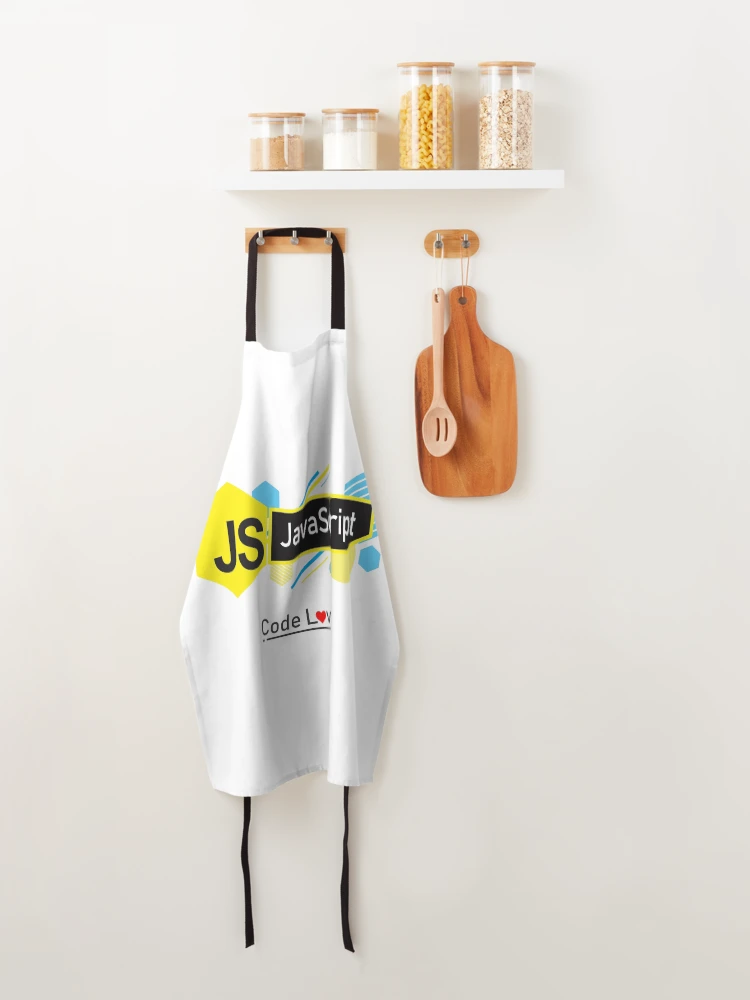 Thumbnail 4 of 6, Apron, JavaScript Code Lover (Light) designed and sold by Devshirt.