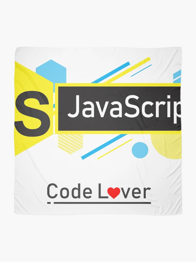 Thumbnail 2 von 3, Tuch, JavaScript Code Lover (Licht) designt und verkauft von Devshirt.