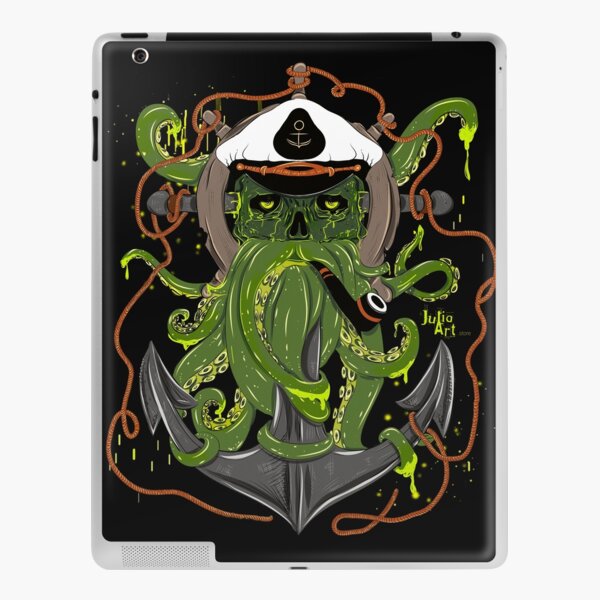 " Captain Octopus " by Julia Art iPad Skin