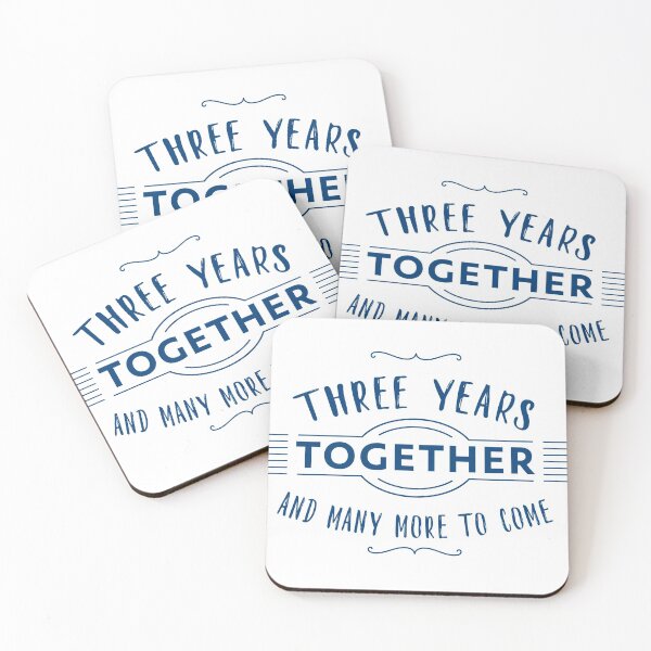 Item preview, Three Years together and many more to come anniversary quote designed and sold by IngaDesign.