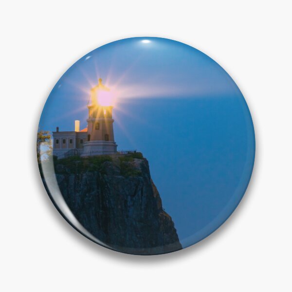 Item preview, A Twilight Long Exposure of the Illuminated Split Rock Lighthouse designed and sold by Sam Wagner.