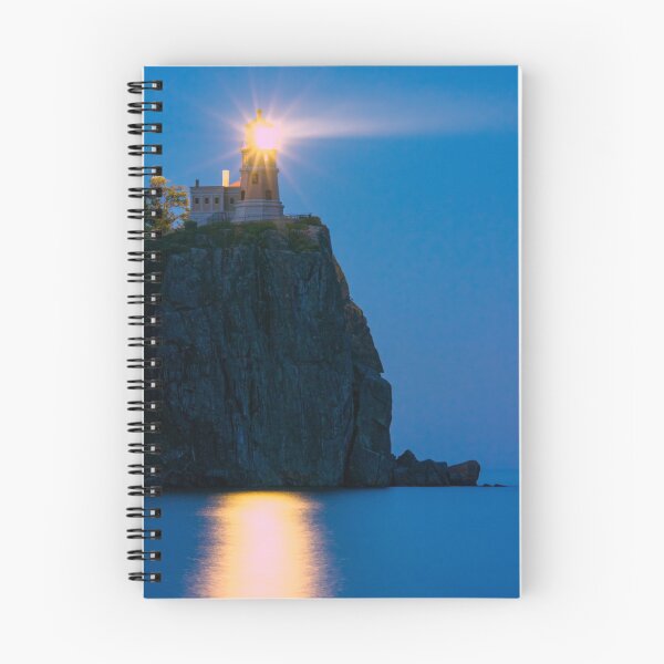 Item preview, A Twilight Long Exposure of the Illuminated Split Rock Lighthouse designed and sold by Sam Wagner.