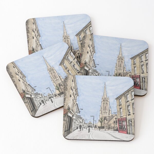 Item preview, St Johns Street Bury St Edmunds Watercolour Painting designed and sold by Tom Crittenden.