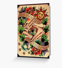 As Above So Below I Greeting Card