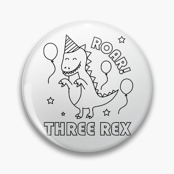 Item preview, Three Rex Birthday Color Your Own 3rd Birthday Three Year Old For Kids designed and sold by yelly123.