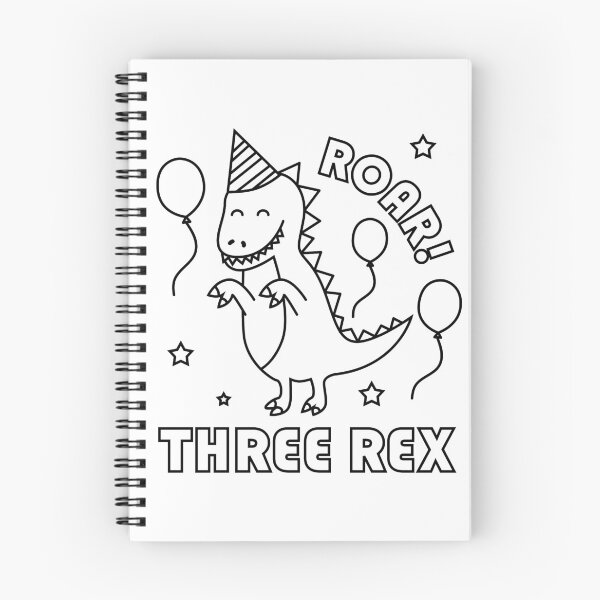 Item preview, Three Rex Birthday Color Your Own 3rd Birthday Three Year Old For Kids designed and sold by yelly123.