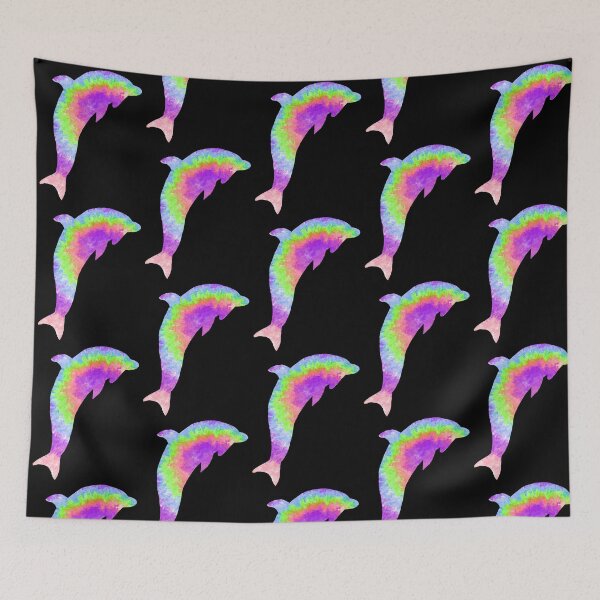 Item preview, Tie dye dolphin- tie dyed designed and sold by 1DaisyChainLane.