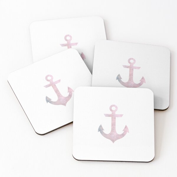 Item preview, Pink Canvas Nautical Anchor designed and sold by Passion-For-Sea.