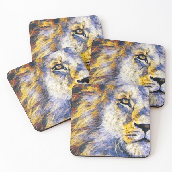 Item preview, Vivid Lion Face Painting - Symbol of Strength, Power and Majesty designed and sold by MakersKeystone.