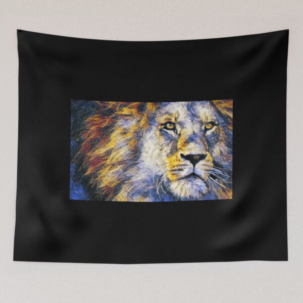 Item preview, Vivid Lion Face Painting - Symbol of Strength, Power and Majesty designed and sold by MakersKeystone.