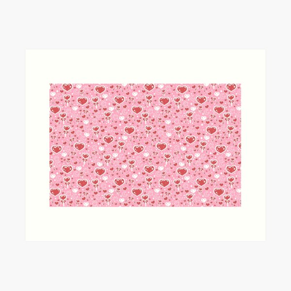 Sweet Feelings - Pink x Red Art Print