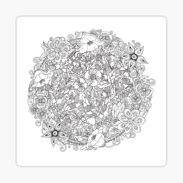 Floral pattern Sticker