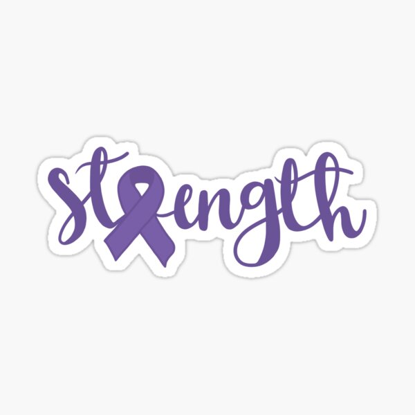 Strength with Ribbon Sticker