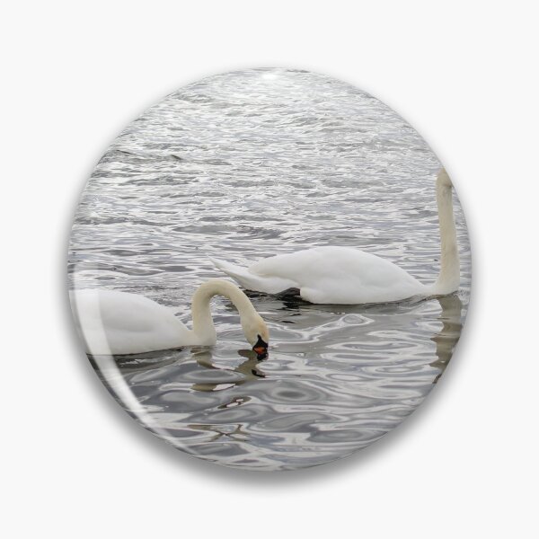 Item preview, Romantic couple of swans on the Baltic sea designed and sold by lena-maximova.