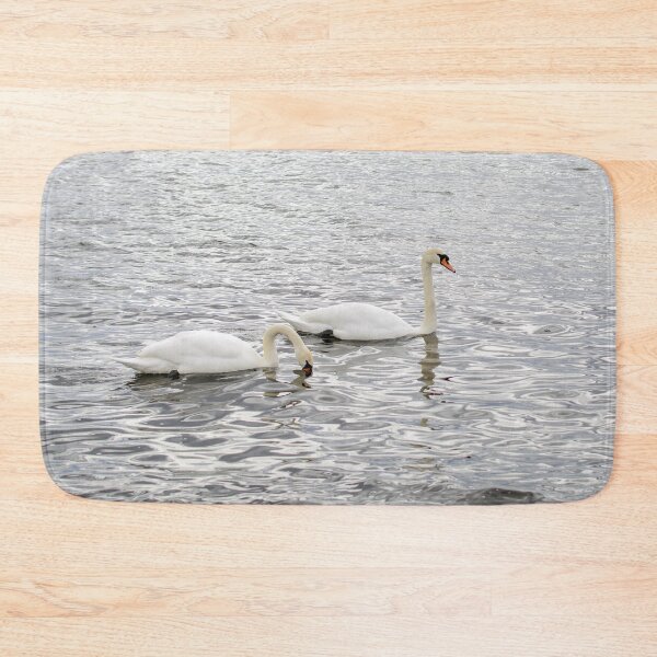 Item preview, Romantic couple of swans on the Baltic sea designed and sold by lena-maximova.