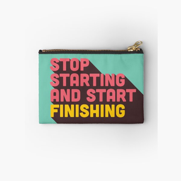 Item preview, Stop Starting and Start Finishing designed and sold by Tech-e-Tees.