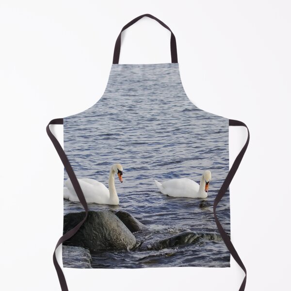 Item preview, Romantic couple of swans on the Baltic sea designed and sold by lena-maximova.
