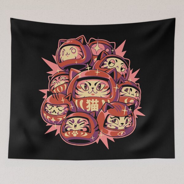 Item preview, Daruma Cats designed and sold by Ilustrata®.