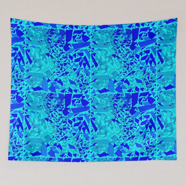 Item preview, 65 MCMLXV Blue Shattered Glass Pattern designed and sold by 65 MCMLXV.